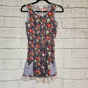 Matilda Jane 435 Floral Sleeveless Fit & Flare Dress Multicolor Size 14 Rayon